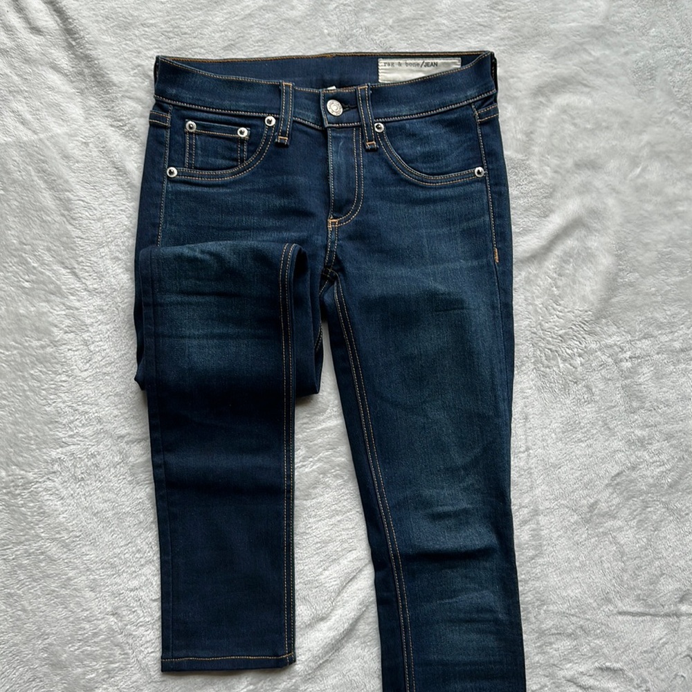 Rag & Bone Dark Wash Skinny Jeans